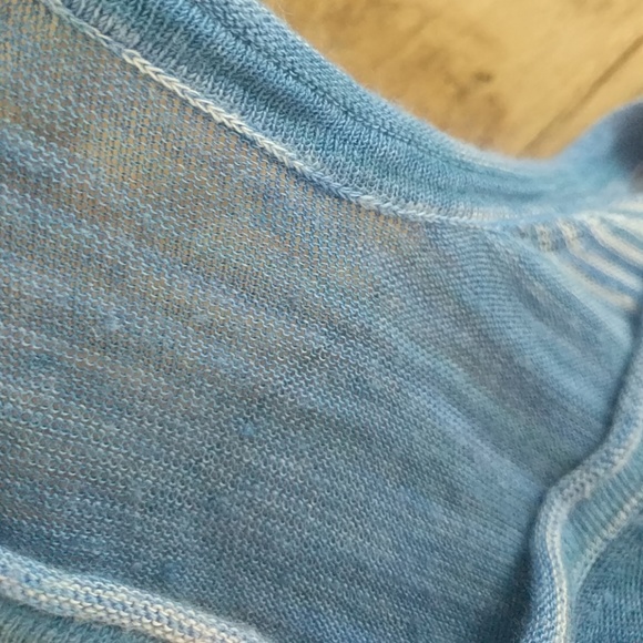 Long ocean blue striped tank - Picture 3 of 3